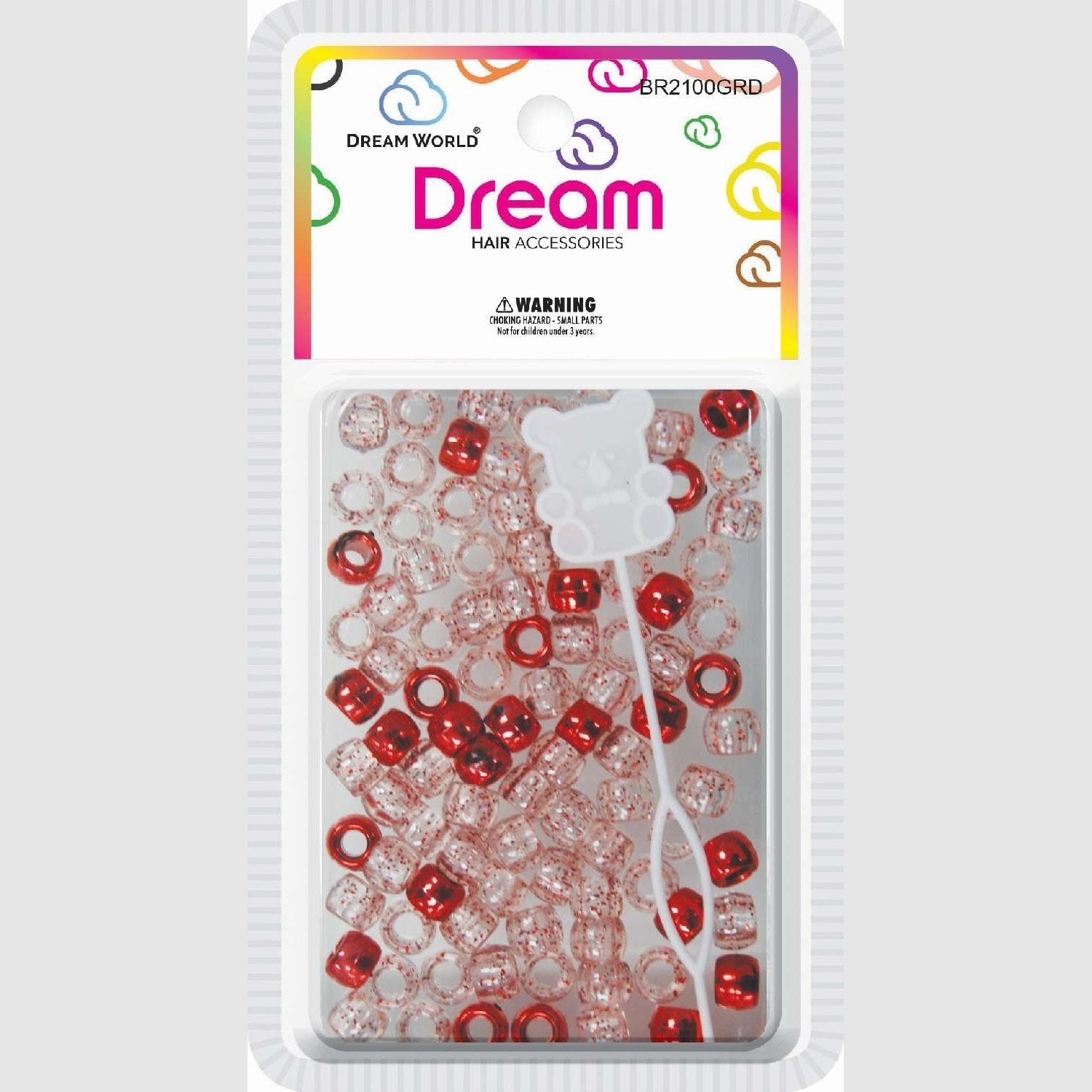 Chloe Bead 2100 Round Glitter Red Chloe Bead 2100 Round Glitter Red